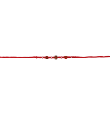 Sacred Rudraksha Rakhi with Red Thread – Handmade by Kala Rakhi