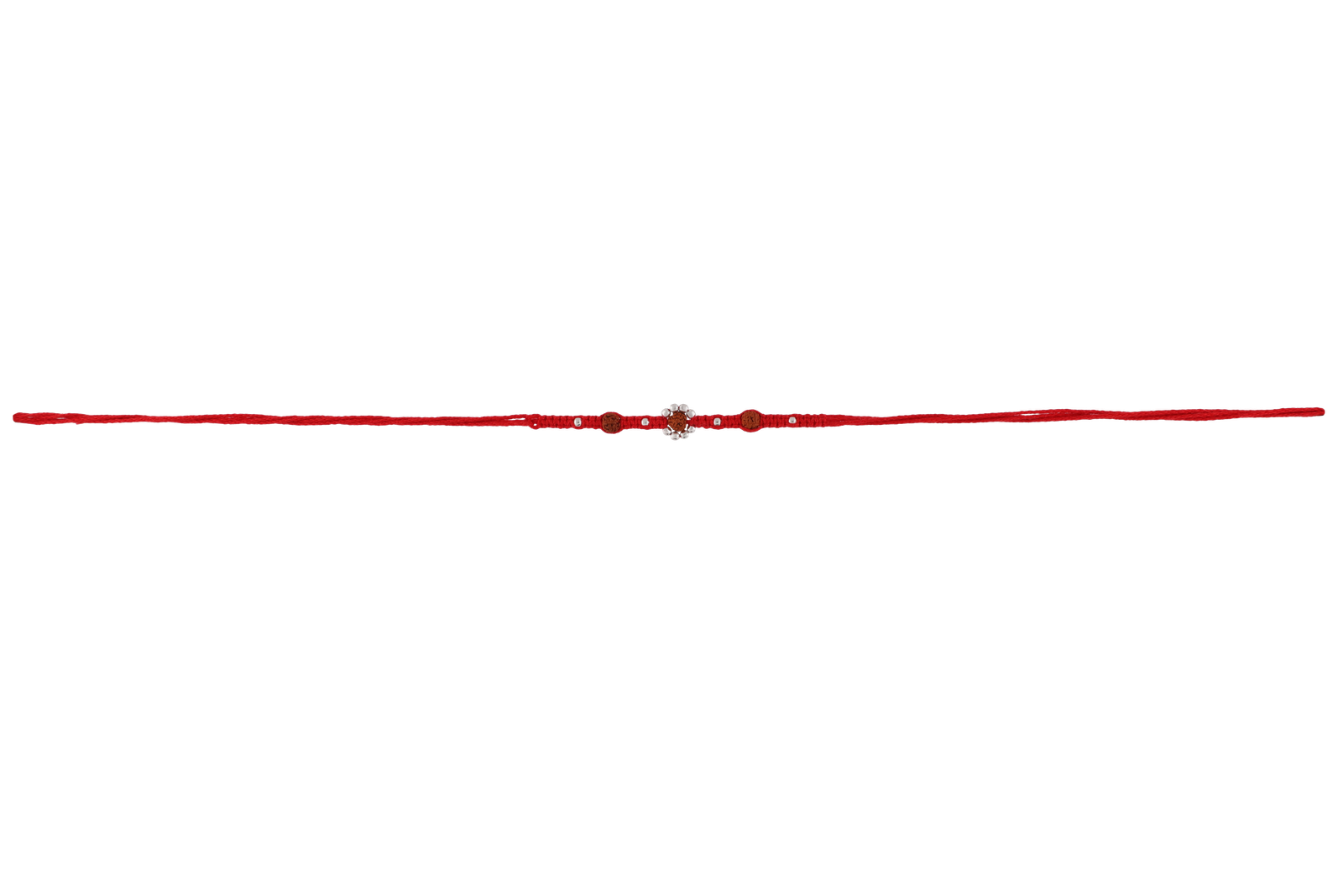 Sacred Rudraksha Rakhi with Red Thread – Handmade by Kala Rakhi