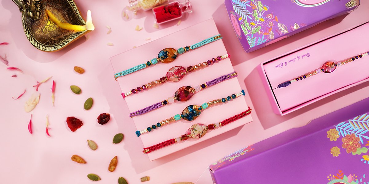 Colorful Resin Rakhi Collection in Premium Packaging by Kala Rakhi